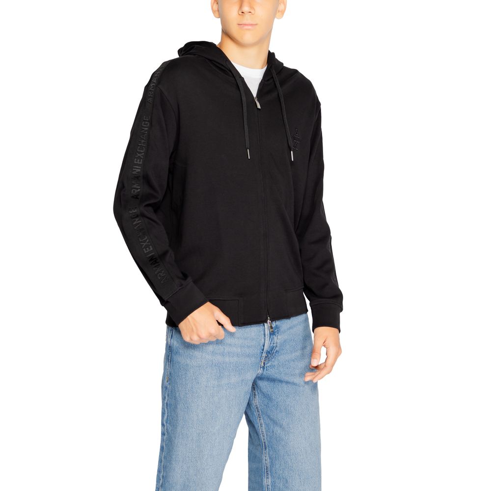 Black Cotton Hoody