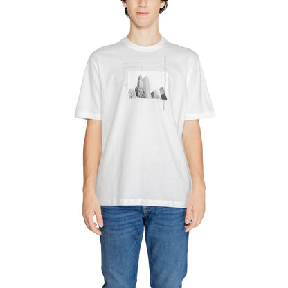 Camiseta blanca de algodón