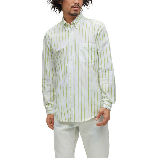 Camisa de algodón verde