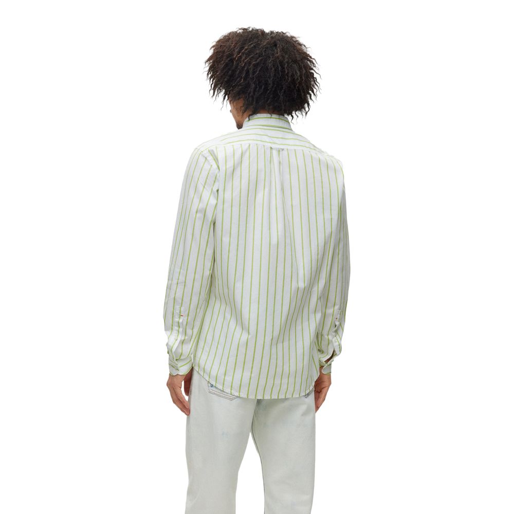 Camisa de algodón verde