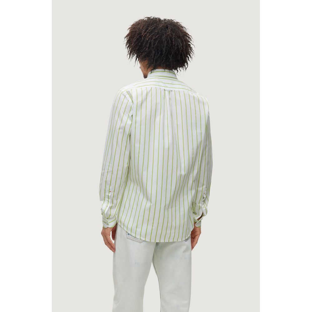Camisa de algodón verde