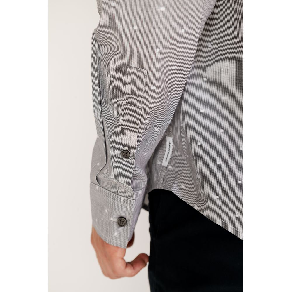 Camisa de algodón negra