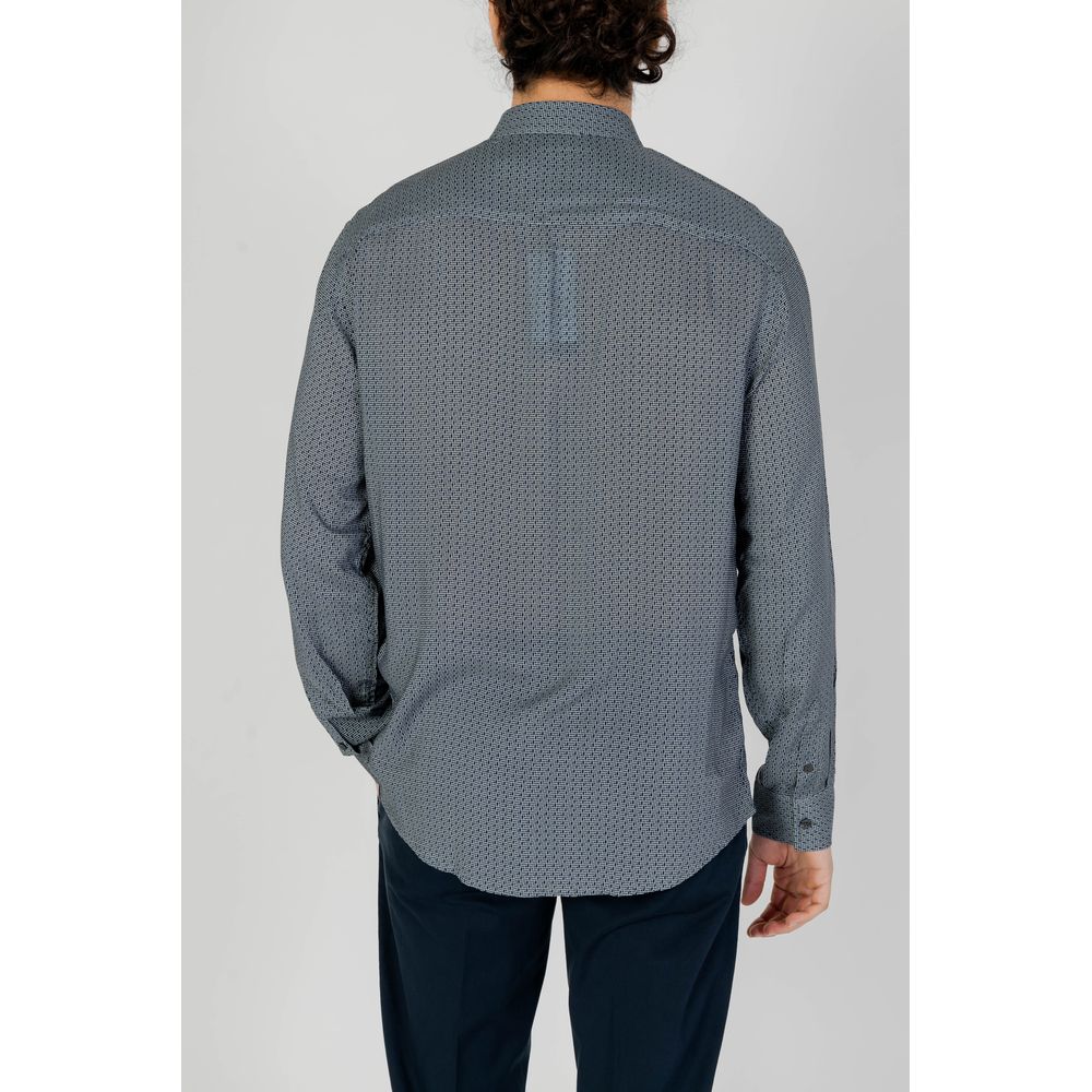 Camisa de viscosa gris