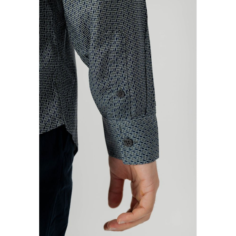 Camisa de viscosa gris