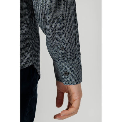 Camisa de viscosa gris