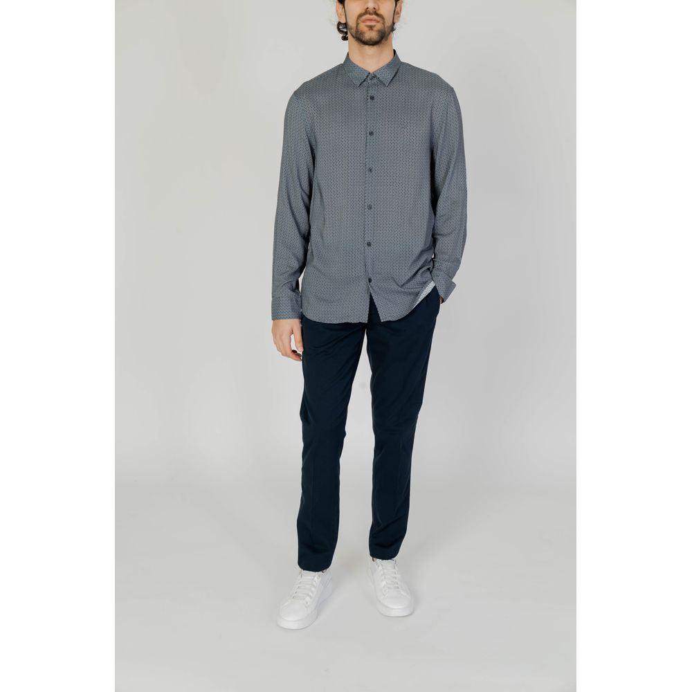 Camisa de viscosa gris