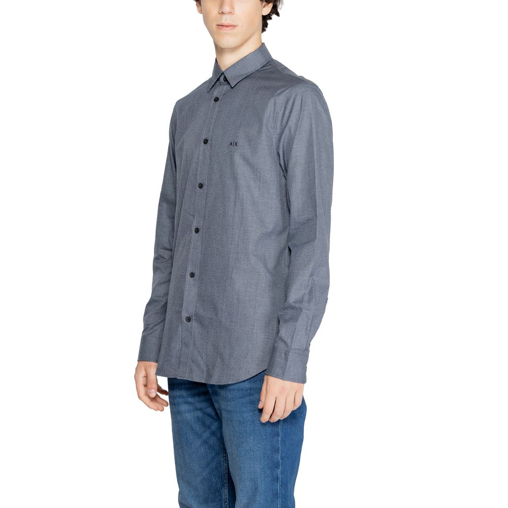 Camisa de algodón azul