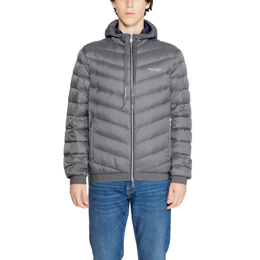 Chaqueta de poliéster gris