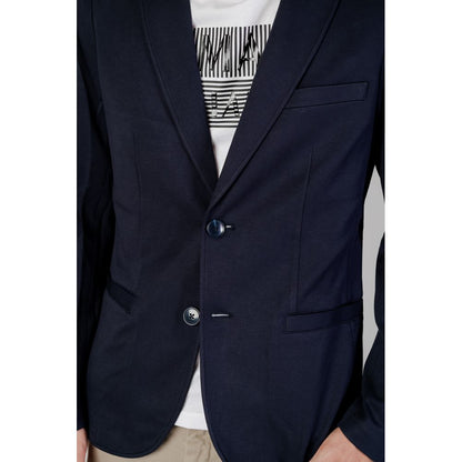 Blazer de viscosa azul