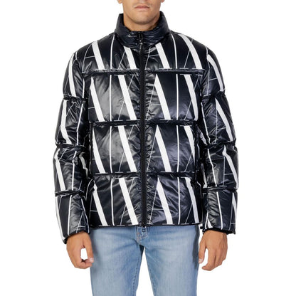 Chaqueta de poliéster negra
