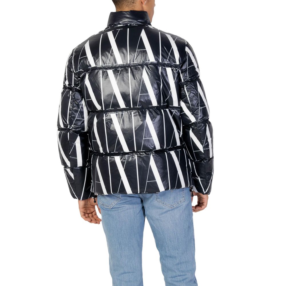Chaqueta de poliéster negra