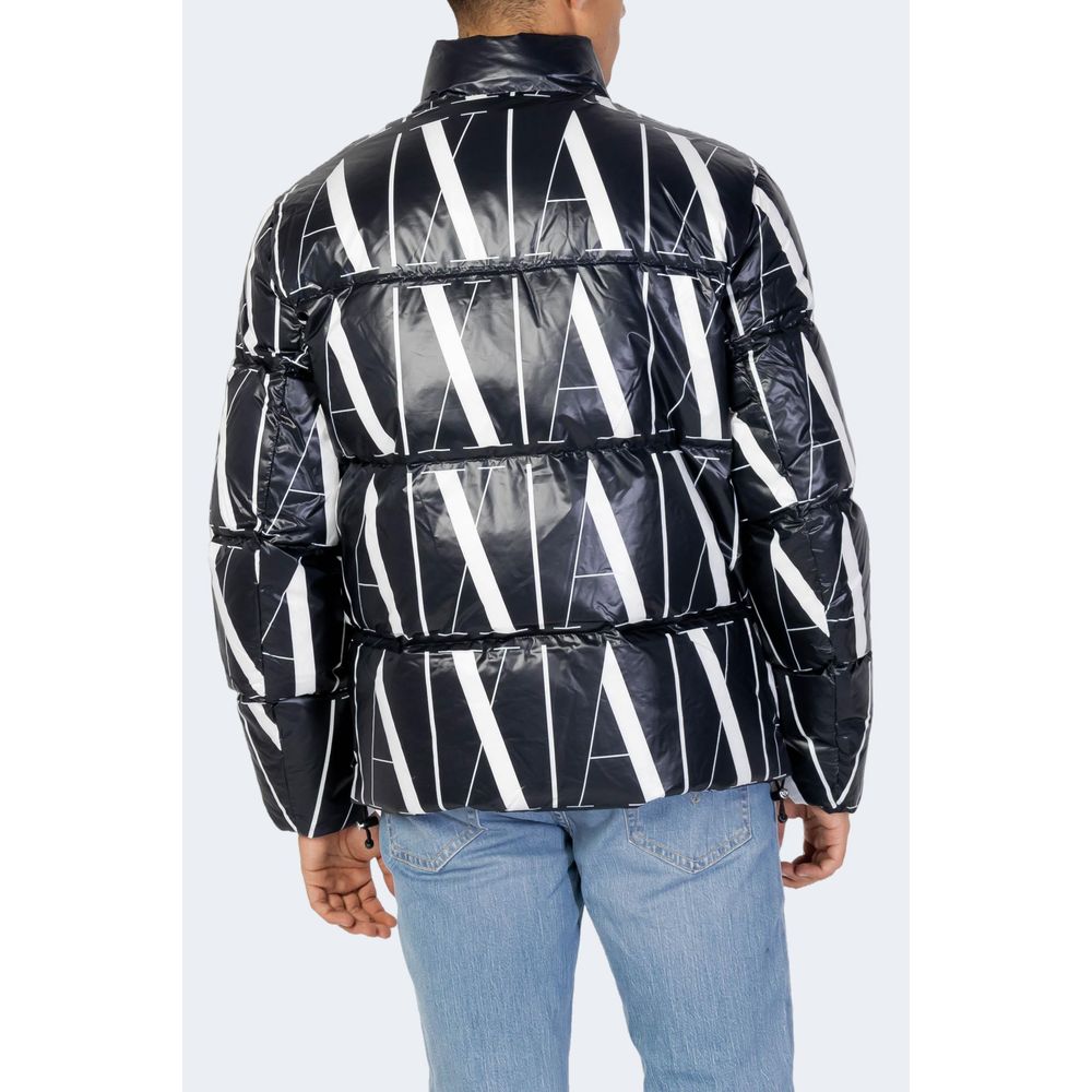 Chaqueta de poliéster negra