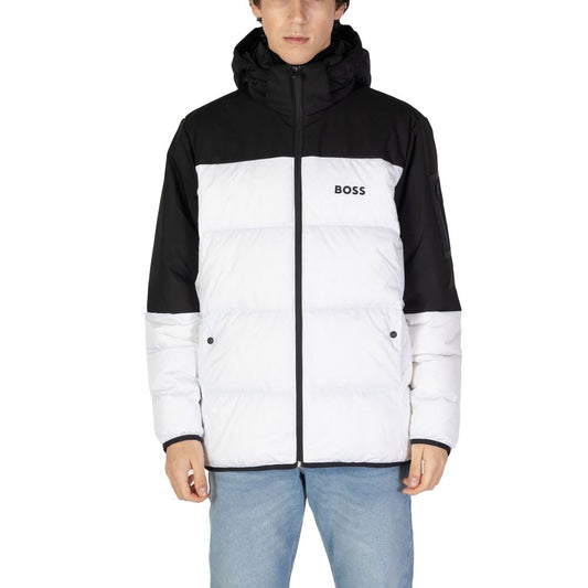 Chaqueta de poliéster blanca de poliéster