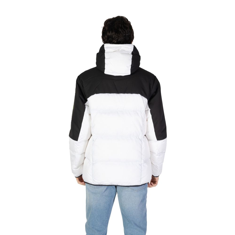 Chaqueta de poliéster blanca de poliéster