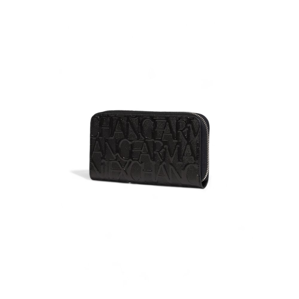 Cartera de poliéster negra
