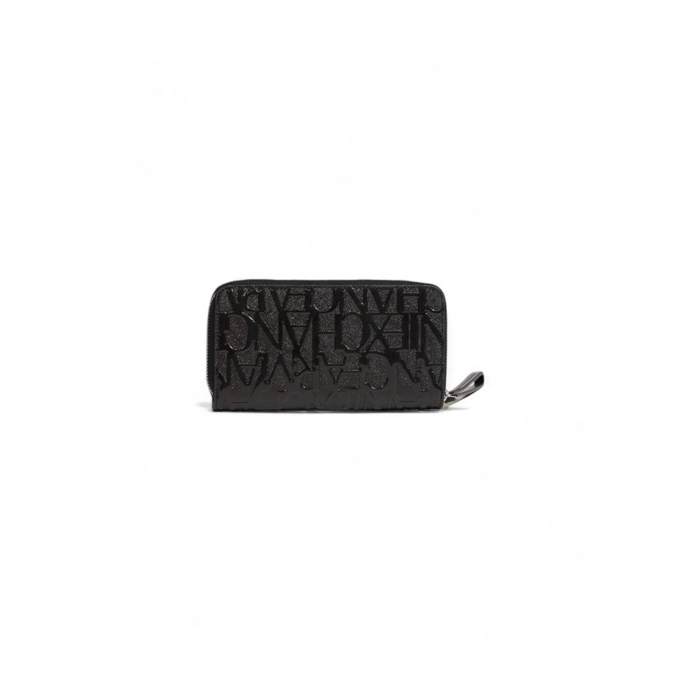 Cartera de poliéster negra