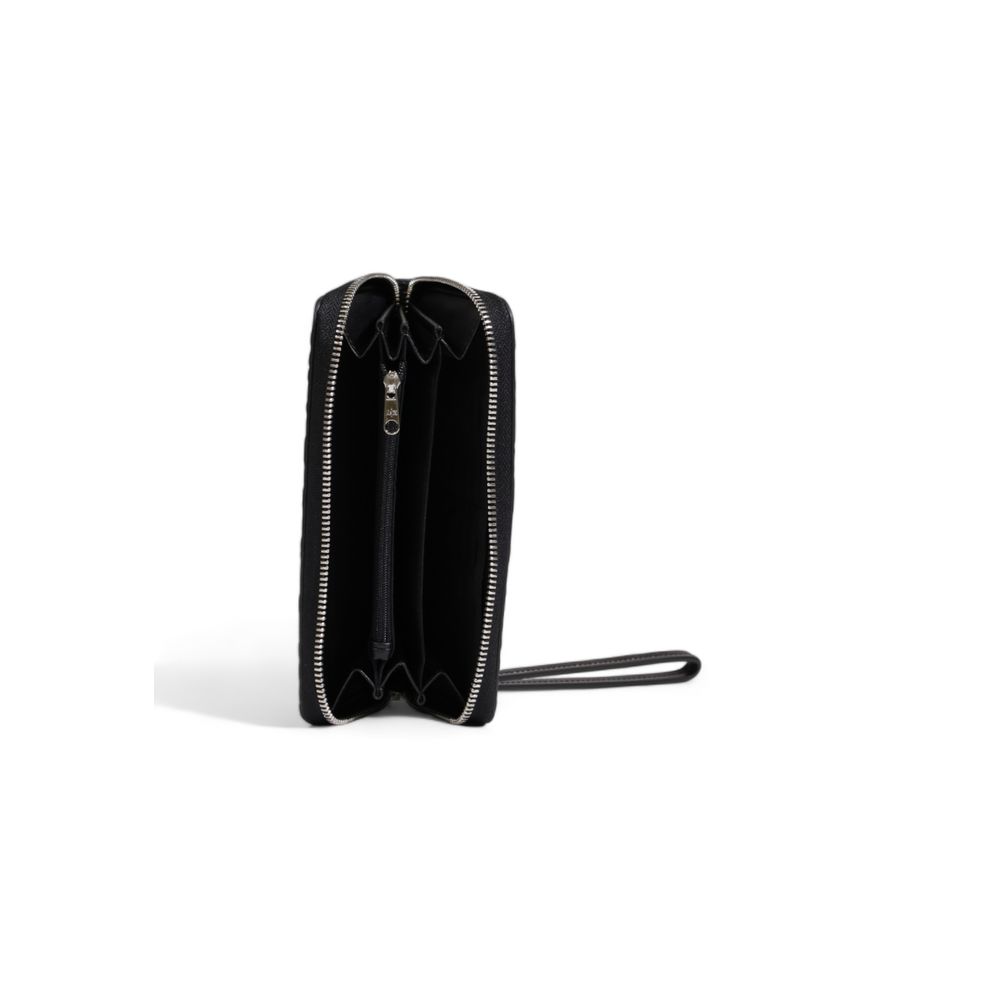 Cartera de poliéster negra