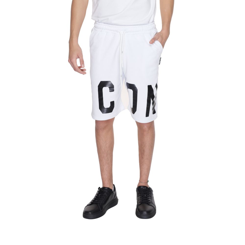Pantalón corto de algodón blanco