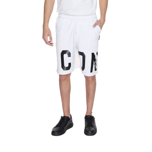 Pantalón corto de algodón blanco