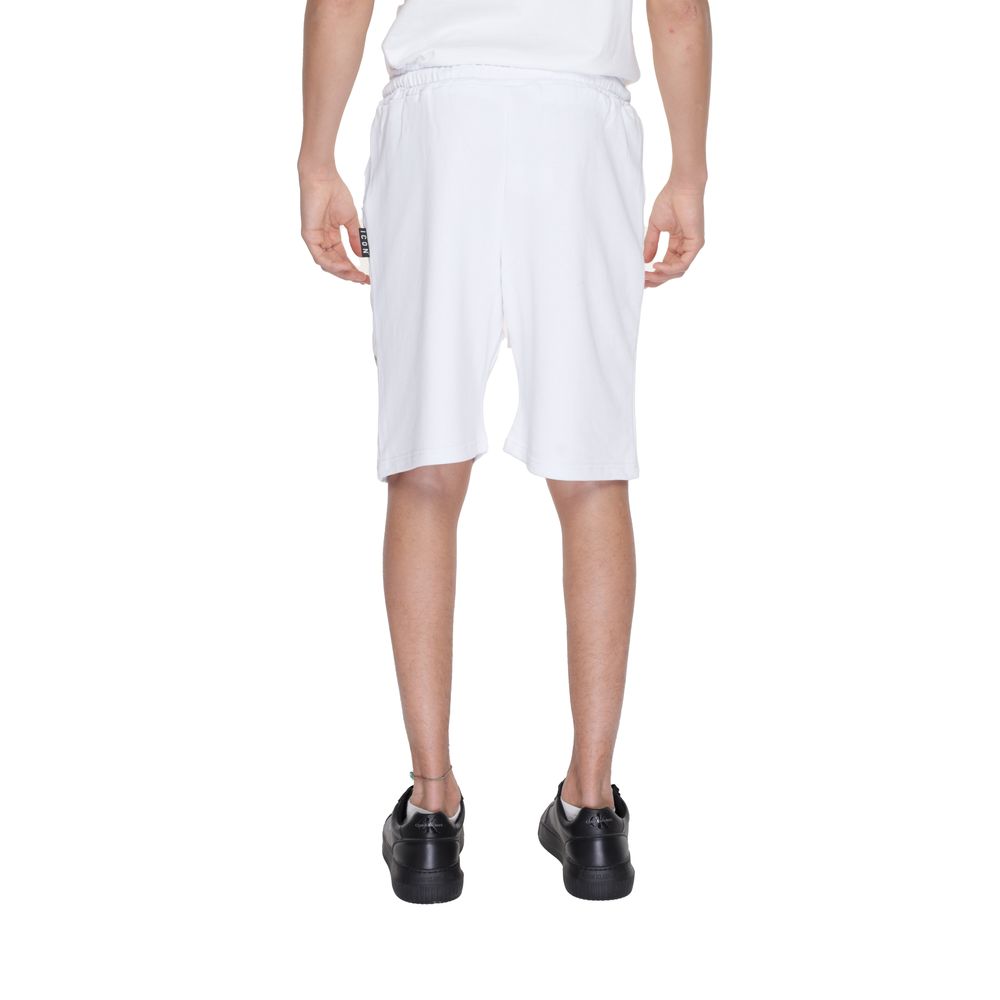 Pantalón corto de algodón blanco