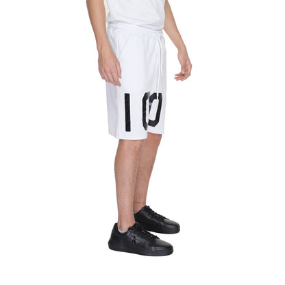 Pantalón corto de algodón blanco