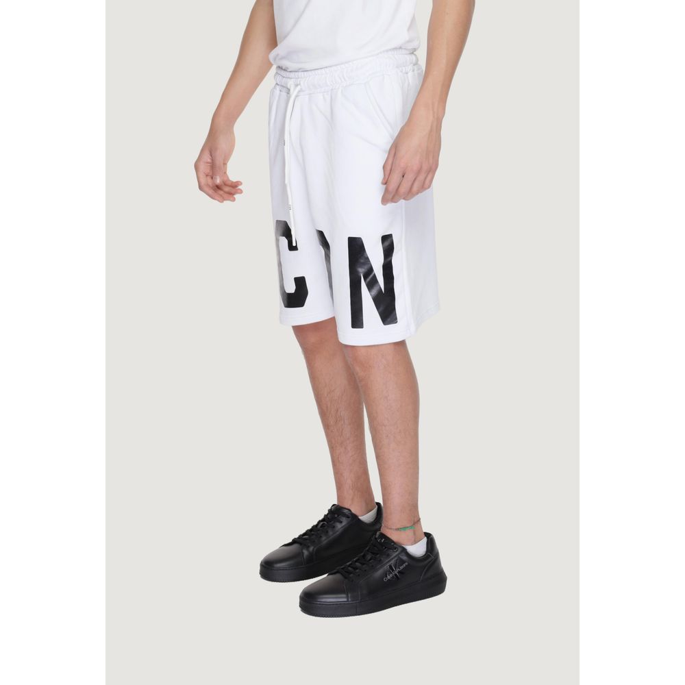 Pantalón corto de algodón blanco