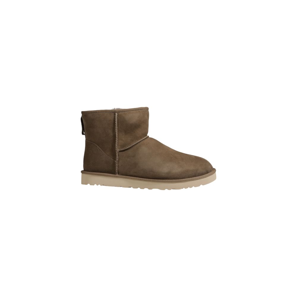 Bota de piel de ante gris