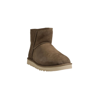 Bota de piel de ante gris