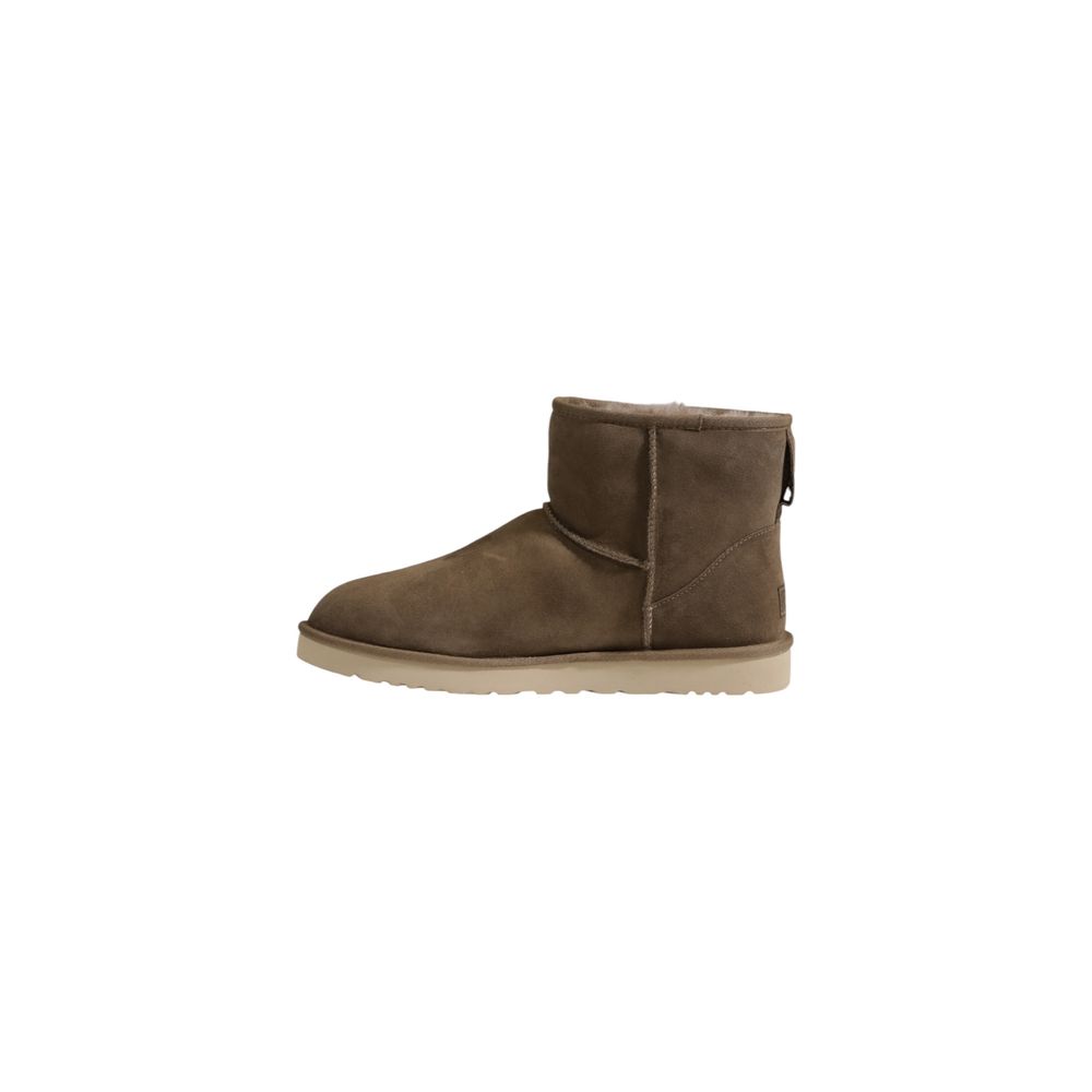 Bota de piel de ante gris