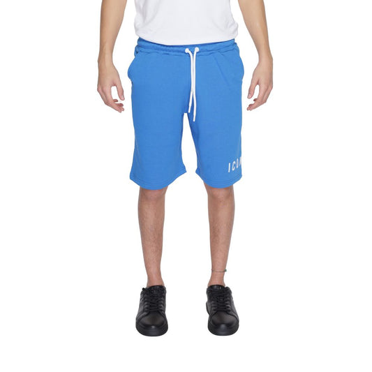 Pantalón corto de algodón azul