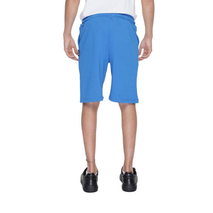 Pantalón corto de algodón azul