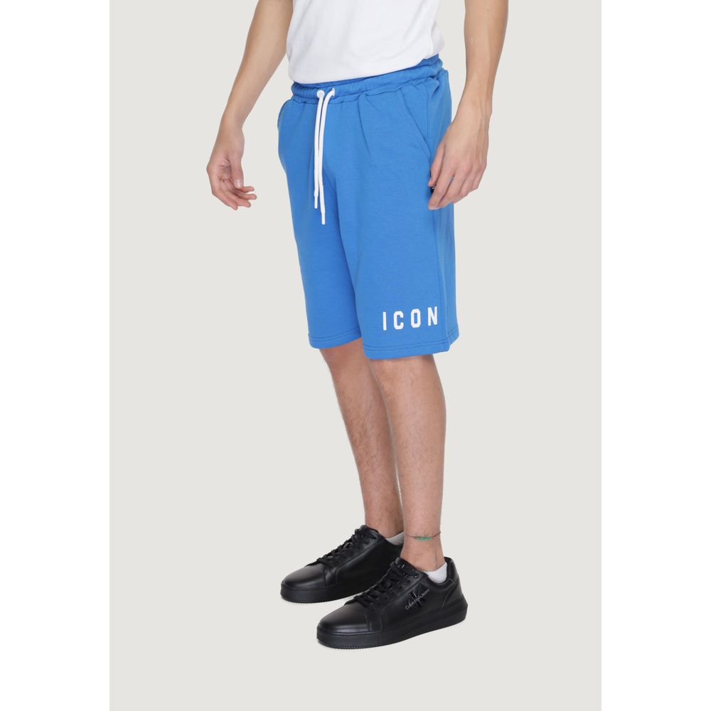 Pantalón corto de algodón azul