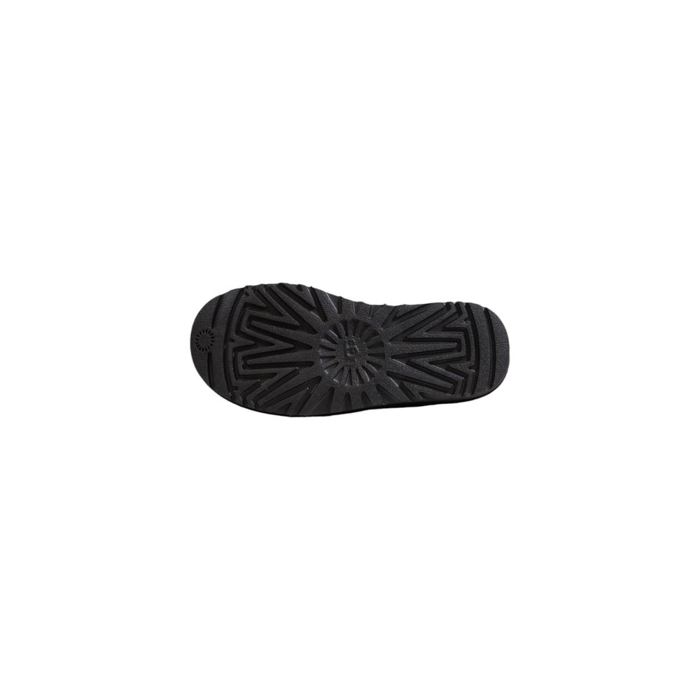 Bota de piel de ante negra