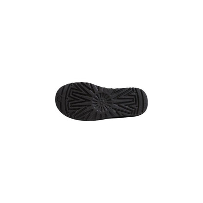Bota de piel de ante negra