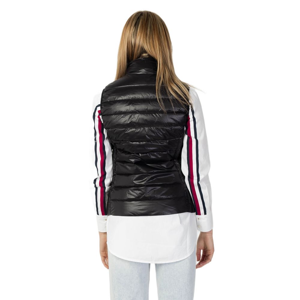 Chaquetas y abrigos de poliéster negro