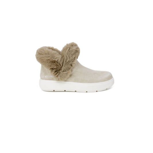 Zapatillas de piel beige
