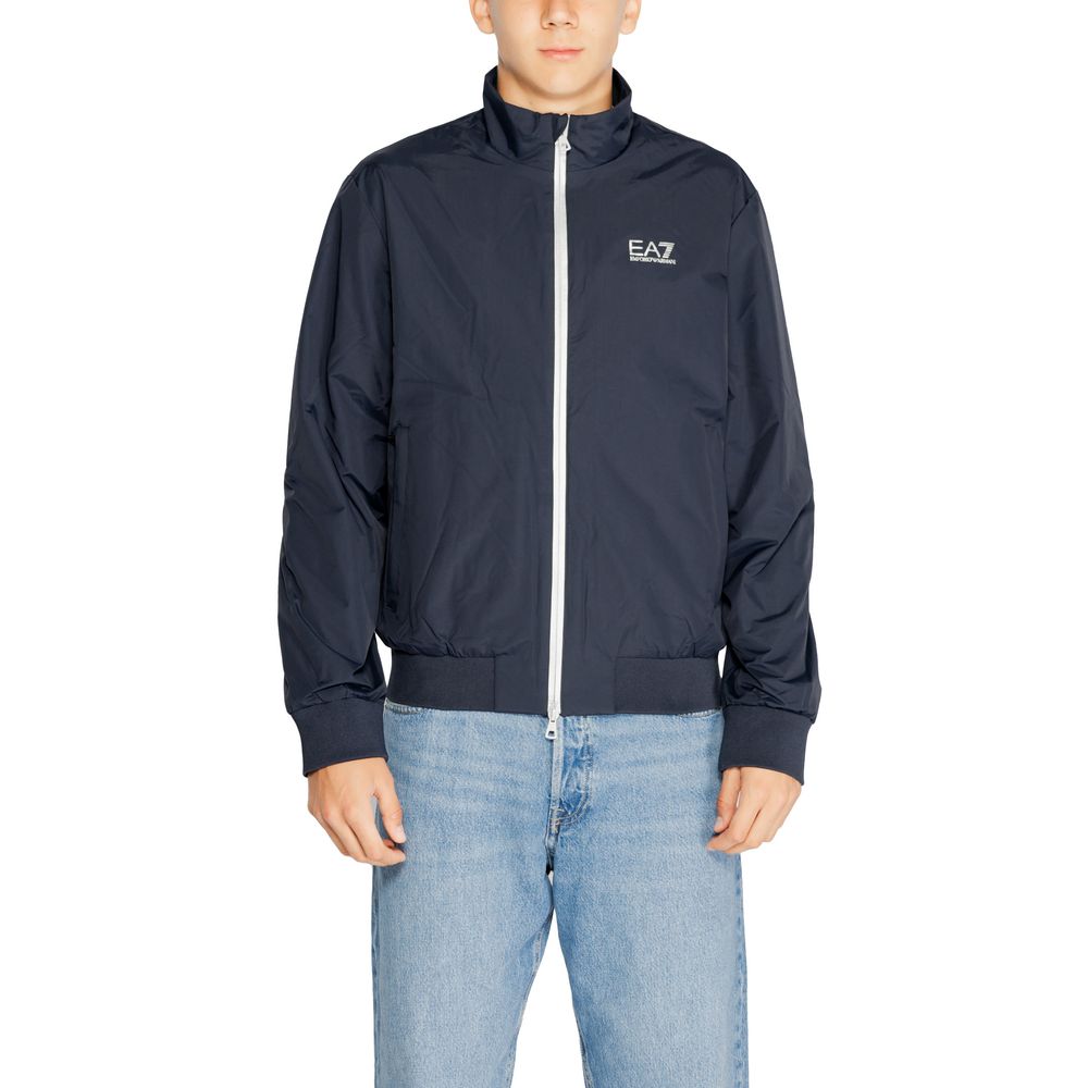Chaqueta de poliamida azul