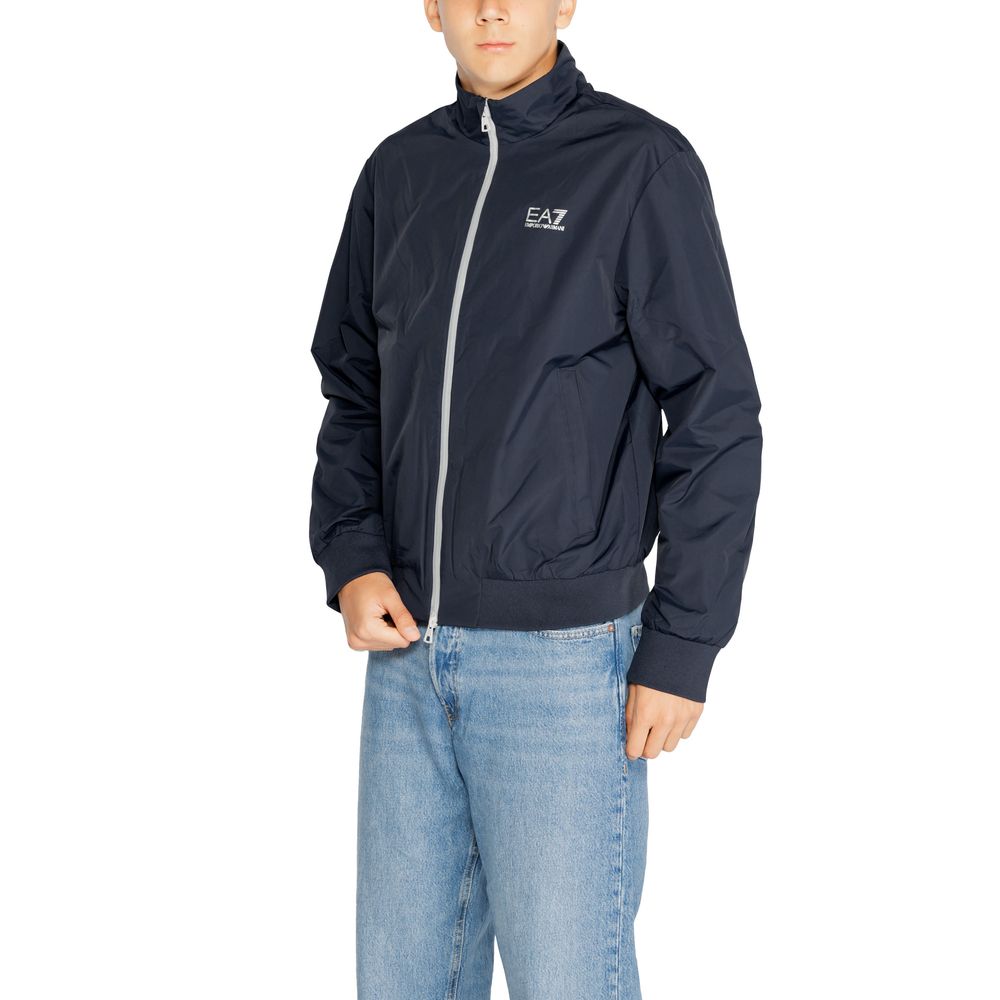 Chaqueta de poliamida azul