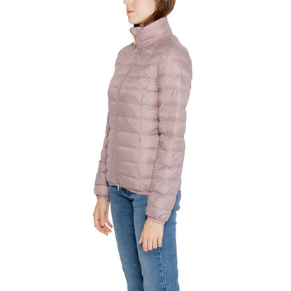 Chaquetas y abrigos de poliamida morada