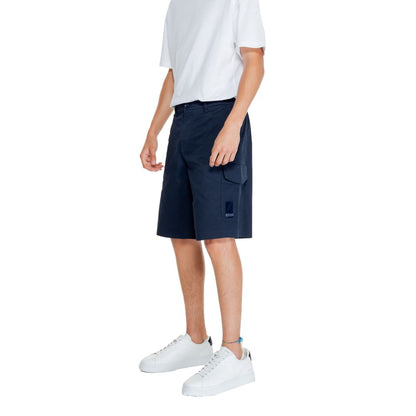 Pantalón corto de algodón azul