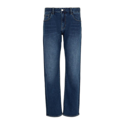 Vaqueros y pantalones de algodón azul