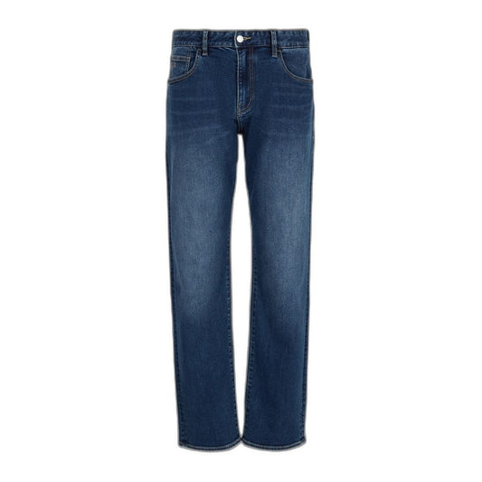 Vaqueros y pantalones de algodón azul