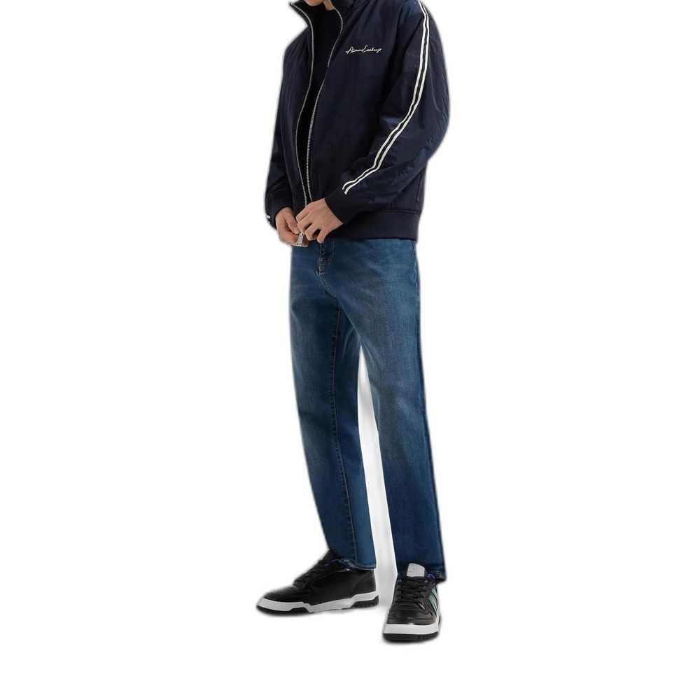 Vaqueros y pantalones de algodón azul