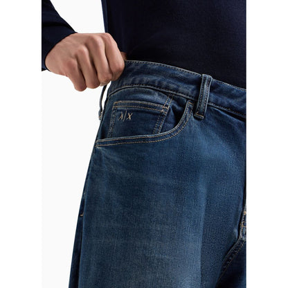 Vaqueros y pantalones de algodón azul