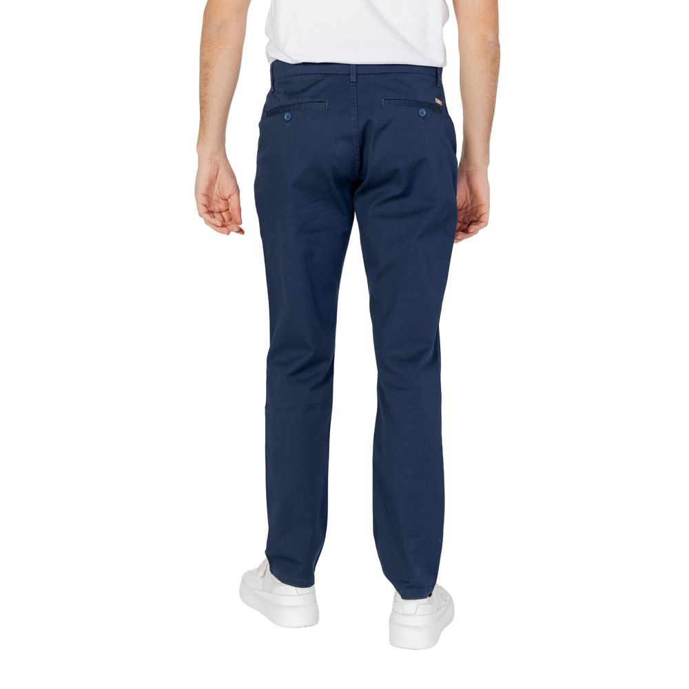 Vaqueros y pantalones de algodón azul
