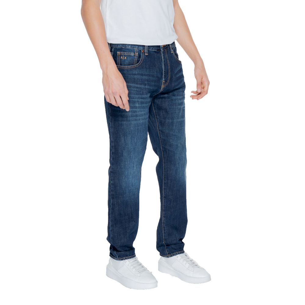 Vaqueros y pantalones de algodón azul