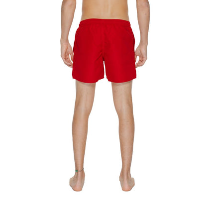 Traje de baño de poliéster rojo