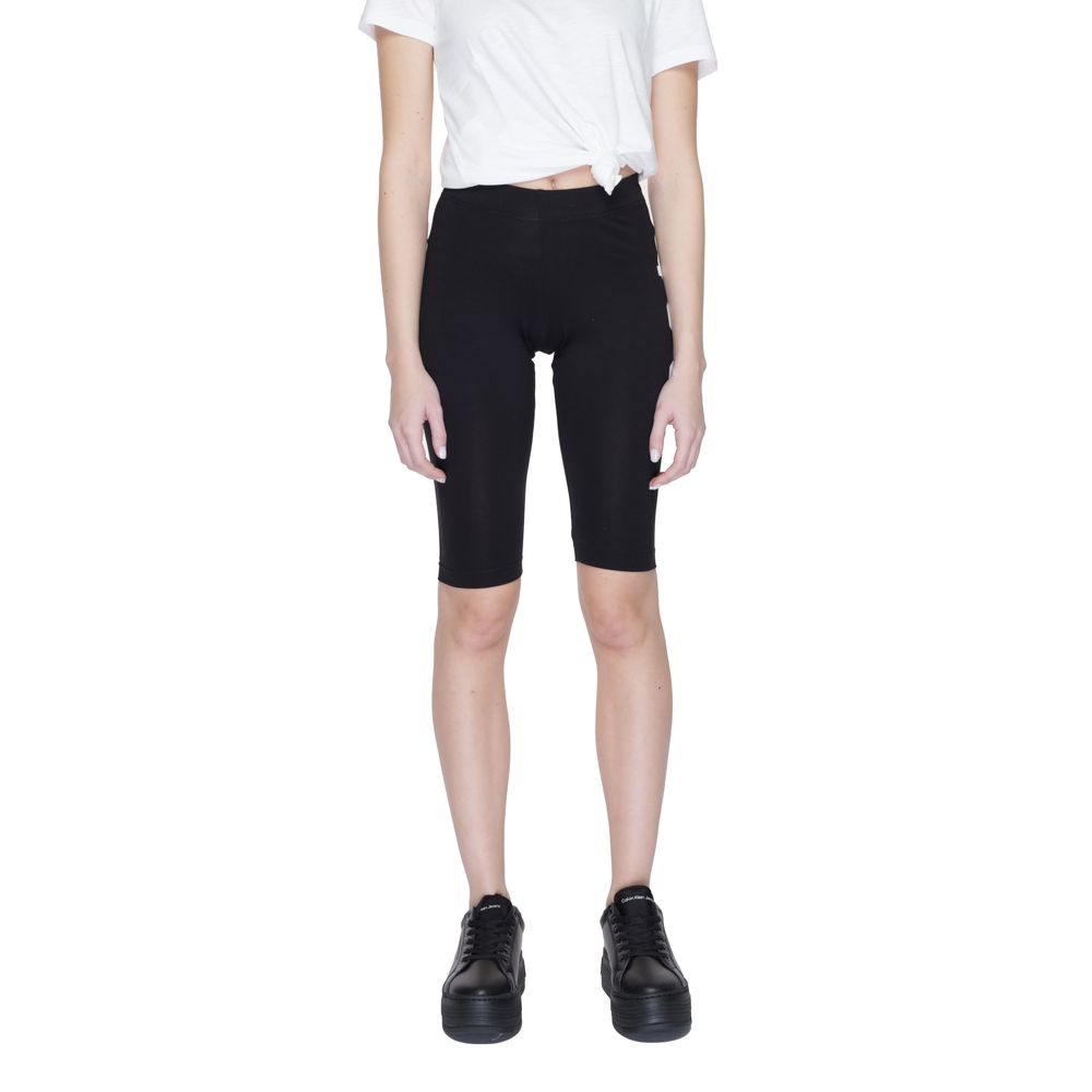 Pantalón corto de algodón negro