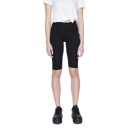 Pantalón corto de algodón negro