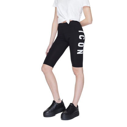 Pantalón corto de algodón negro